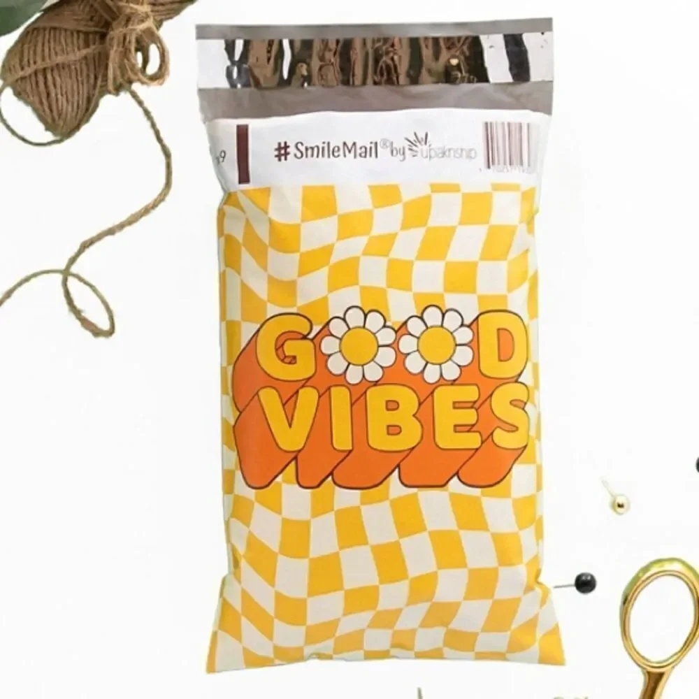 Poly mailers mix sizes 35 poly mailers 35 stickers good Vibes mode